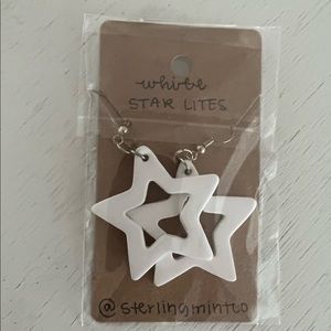Star Cutout Clay Earrings